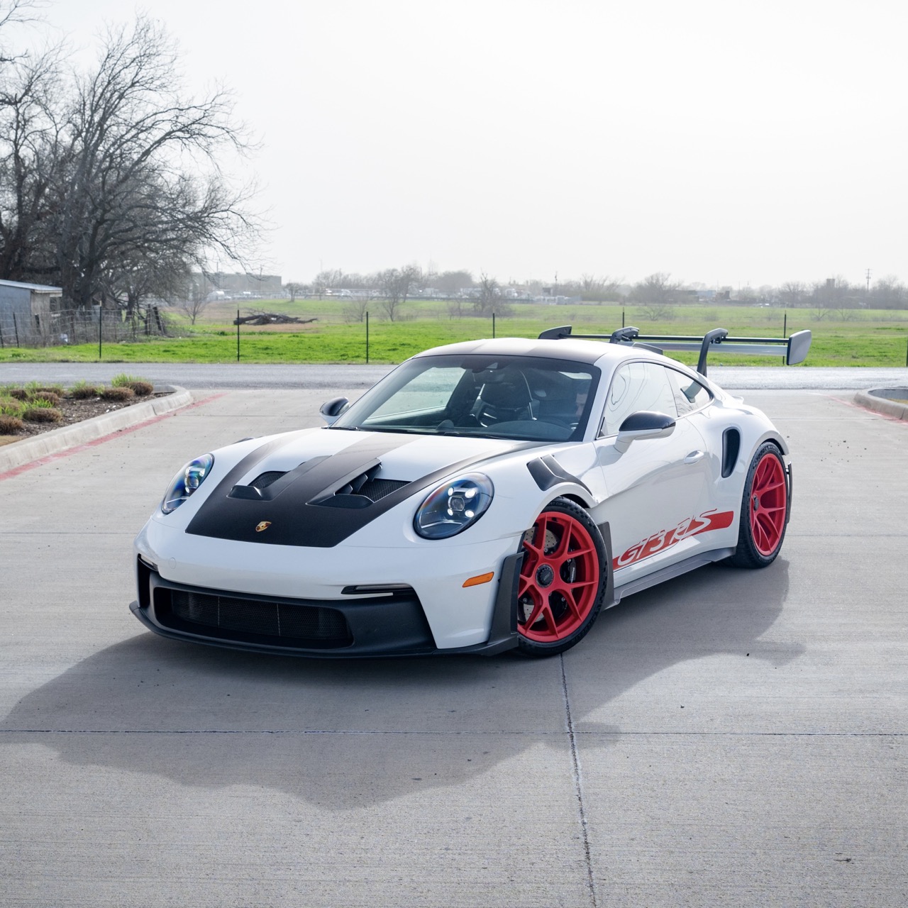 2025 Porsche GT3RS Weissach Package wrapped with full-body Gloss Phantom White color PPF, delivering a seamless color change with added impact protection.